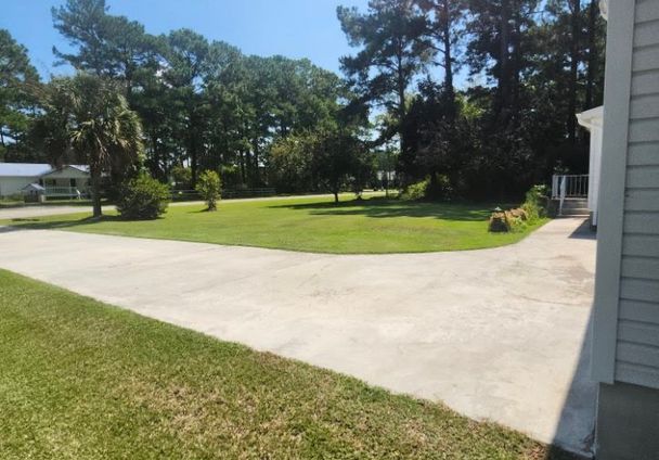 lawn after cut